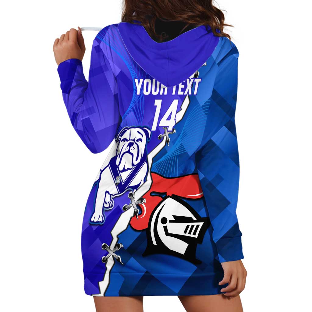 Custom Bulldogs And Knights Rugby 2025 Hoodie Dress Dynamic Style - Vibe Hoodie Shop