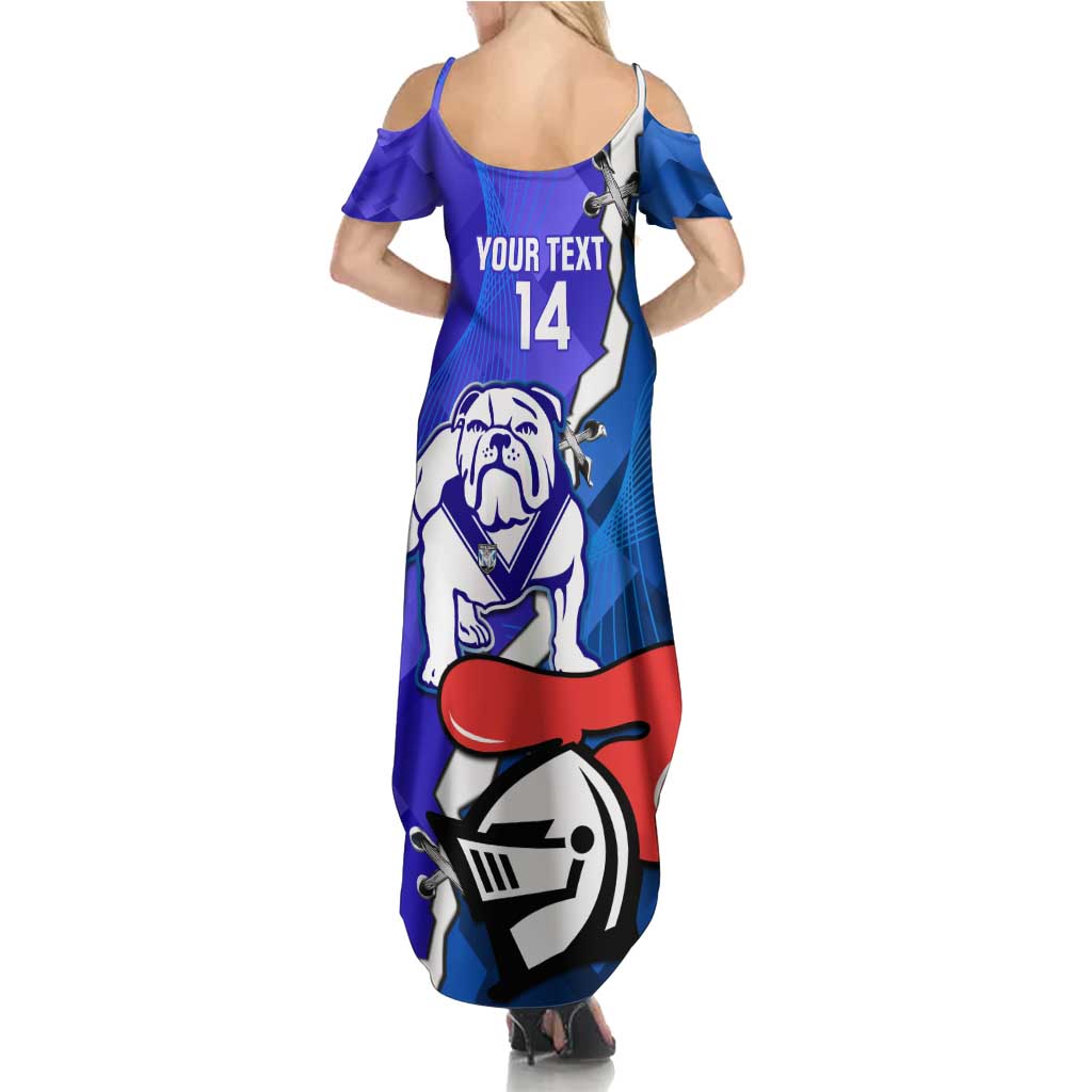 Custom Bulldogs And Knights Rugby 2025 Summer Maxi Dress Dynamic Style