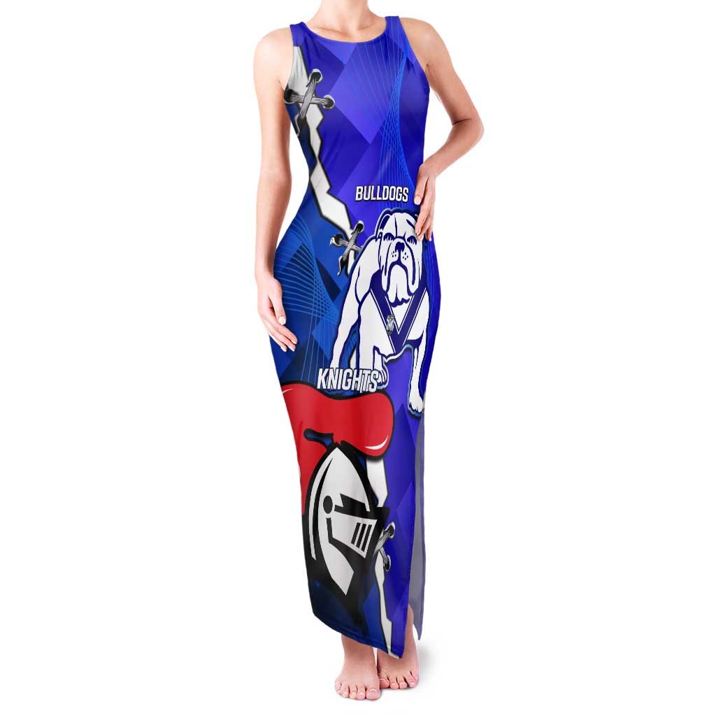 Custom Bulldogs And Knights Rugby 2025 Tank Maxi Dress Dynamic Style