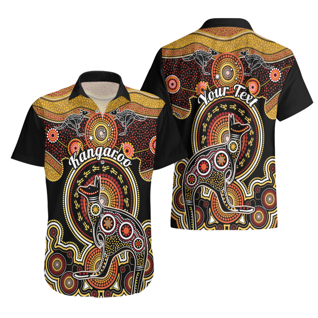 Personalised Australian Astrology Hawaiian Shirt Aboriginal Kangaroo Zodiac Sign - Vibe Hoodie Shop