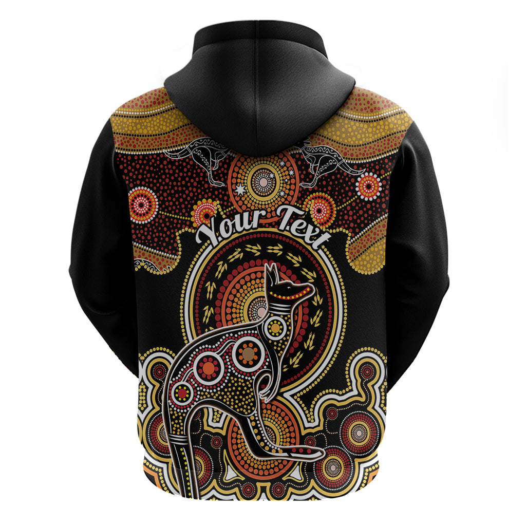 Personalised Australian Astrology Hoodie Aboriginal Kangaroo Zodiac Sign - Vibe Hoodie Shop