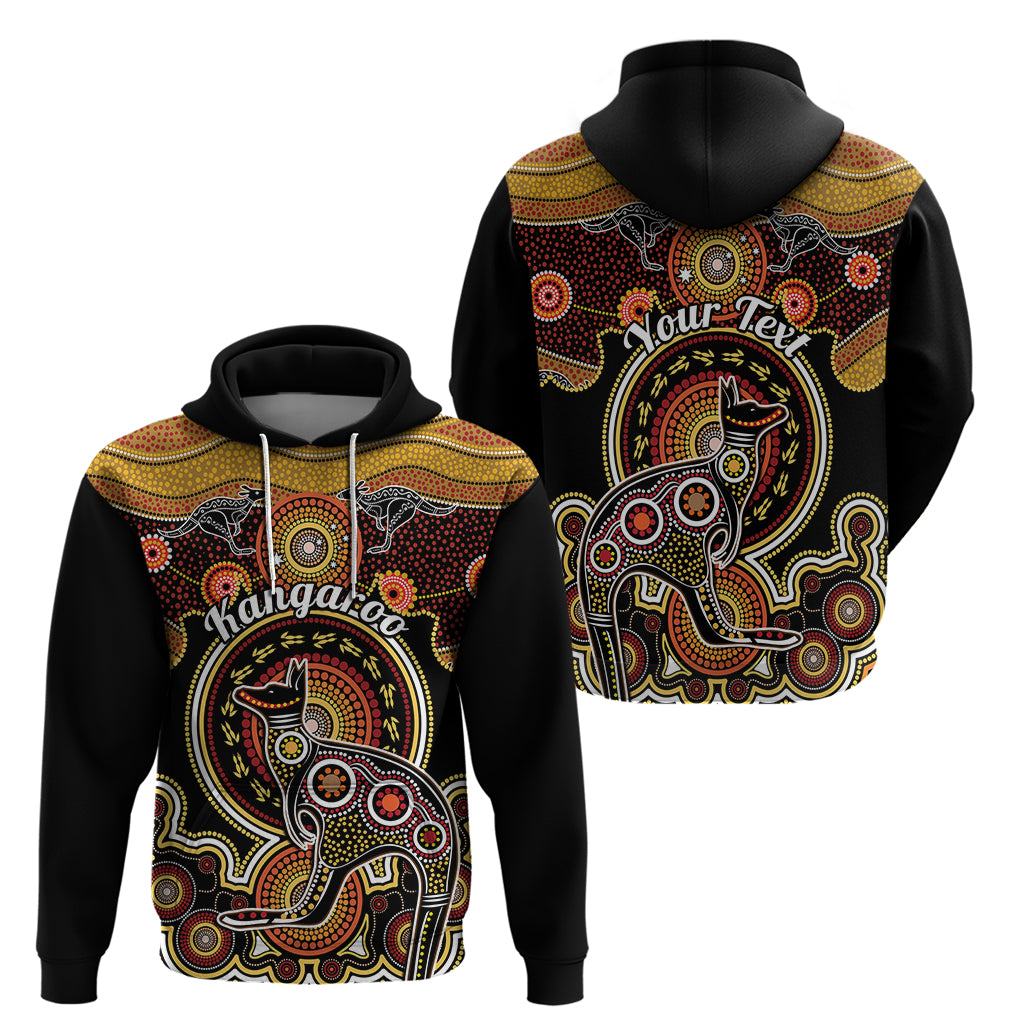 Personalised Australian Astrology Hoodie Aboriginal Kangaroo Zodiac Sign - Vibe Hoodie Shop