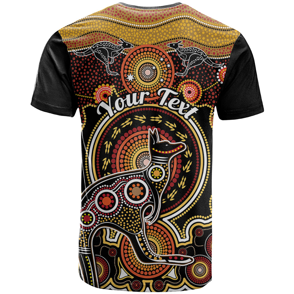 Personalised Australian Astrology T Shirt Aboriginal Kangaroo Zodiac Sign - Vibe Hoodie Shop