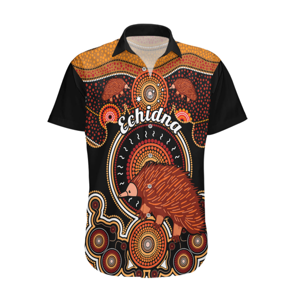 Personalised Australian Astrology Hawaiian Shirt Aboriginal Echidna Zodiac Sign - Vibe Hoodie Shop