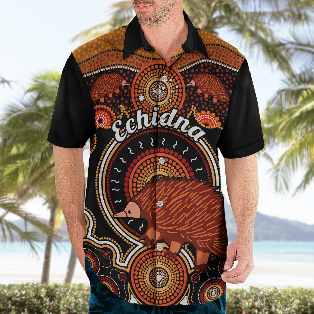 Personalised Australian Astrology Hawaiian Shirt Aboriginal Echidna Zodiac Sign - Vibe Hoodie Shop