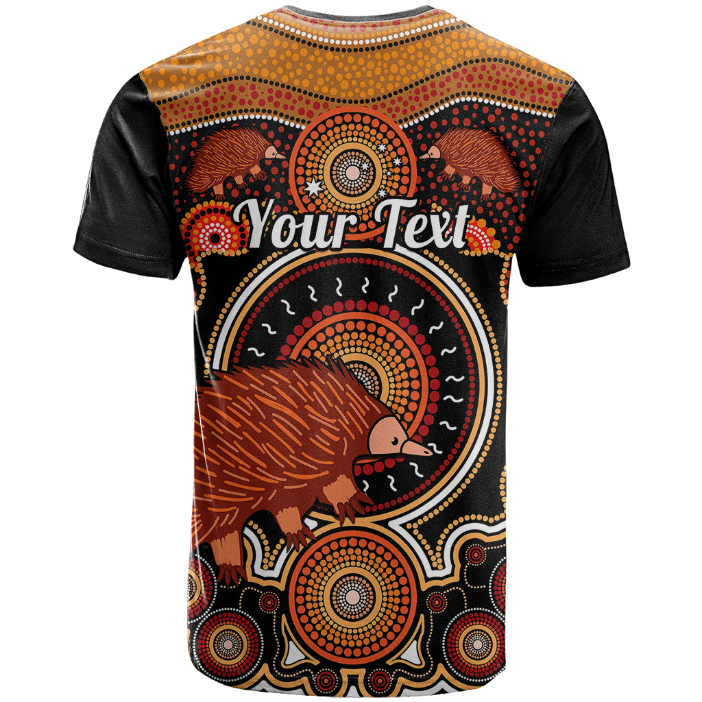 Personalised Australian Astrology T Shirt Aboriginal Echidna Zodiac Sign - Vibe Hoodie Shop