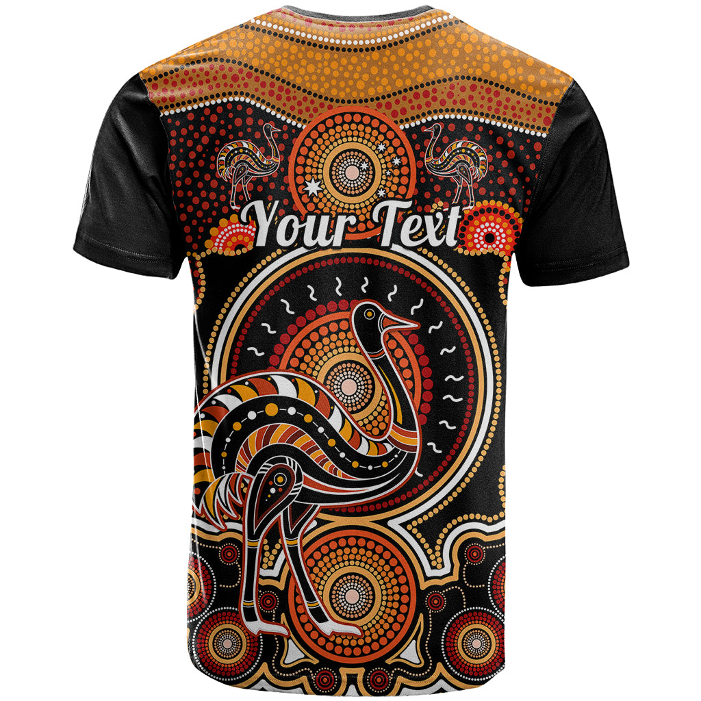 Personalised Australian Astrology T Shirt Aboriginal Emu Zodiac Sign - Vibe Hoodie Shop