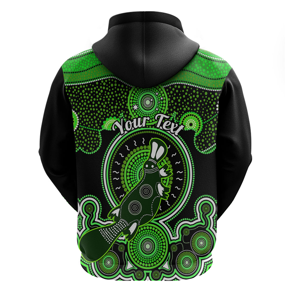 Personalised Australian Astrology Hoodie Aboriginal Platypus Zodiac Sign - Vibe Hoodie Shop
