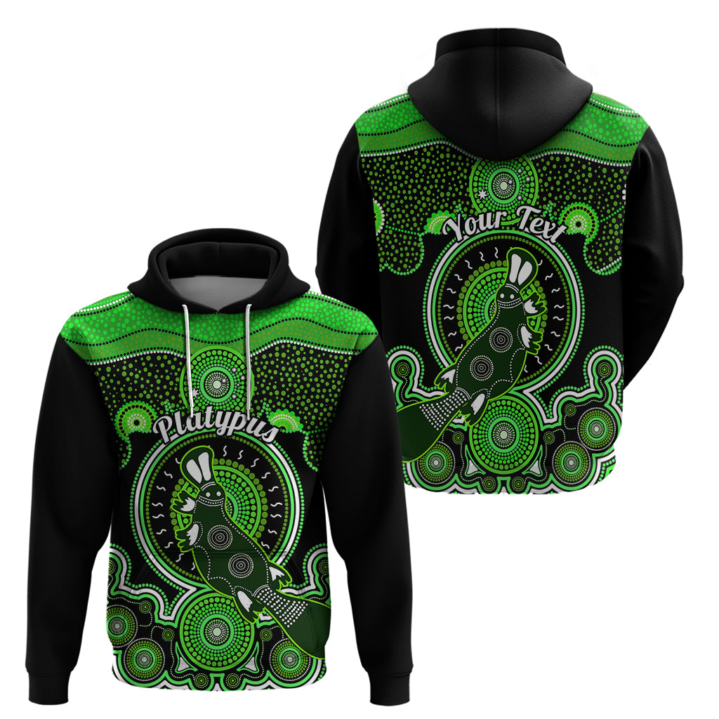 Personalised Australian Astrology Hoodie Aboriginal Platypus Zodiac Sign - Vibe Hoodie Shop