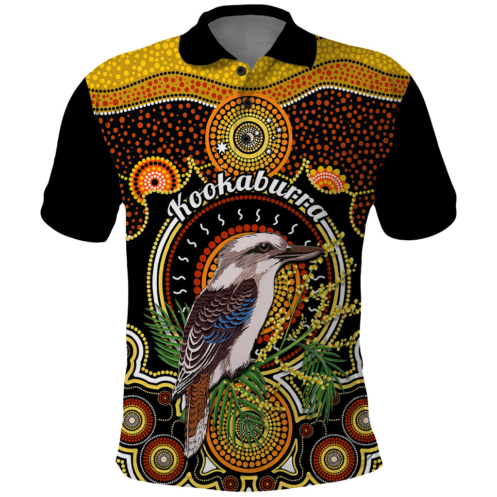 Personalised Australian Astrology Polo Shirt Aboriginal Kookaburra Zodiac Sign - Vibe Hoodie Shop