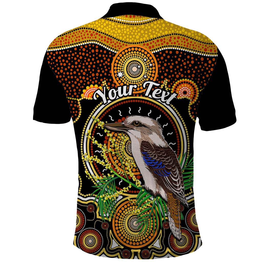 Personalised Australian Astrology Polo Shirt Aboriginal Kookaburra Zodiac Sign - Vibe Hoodie Shop