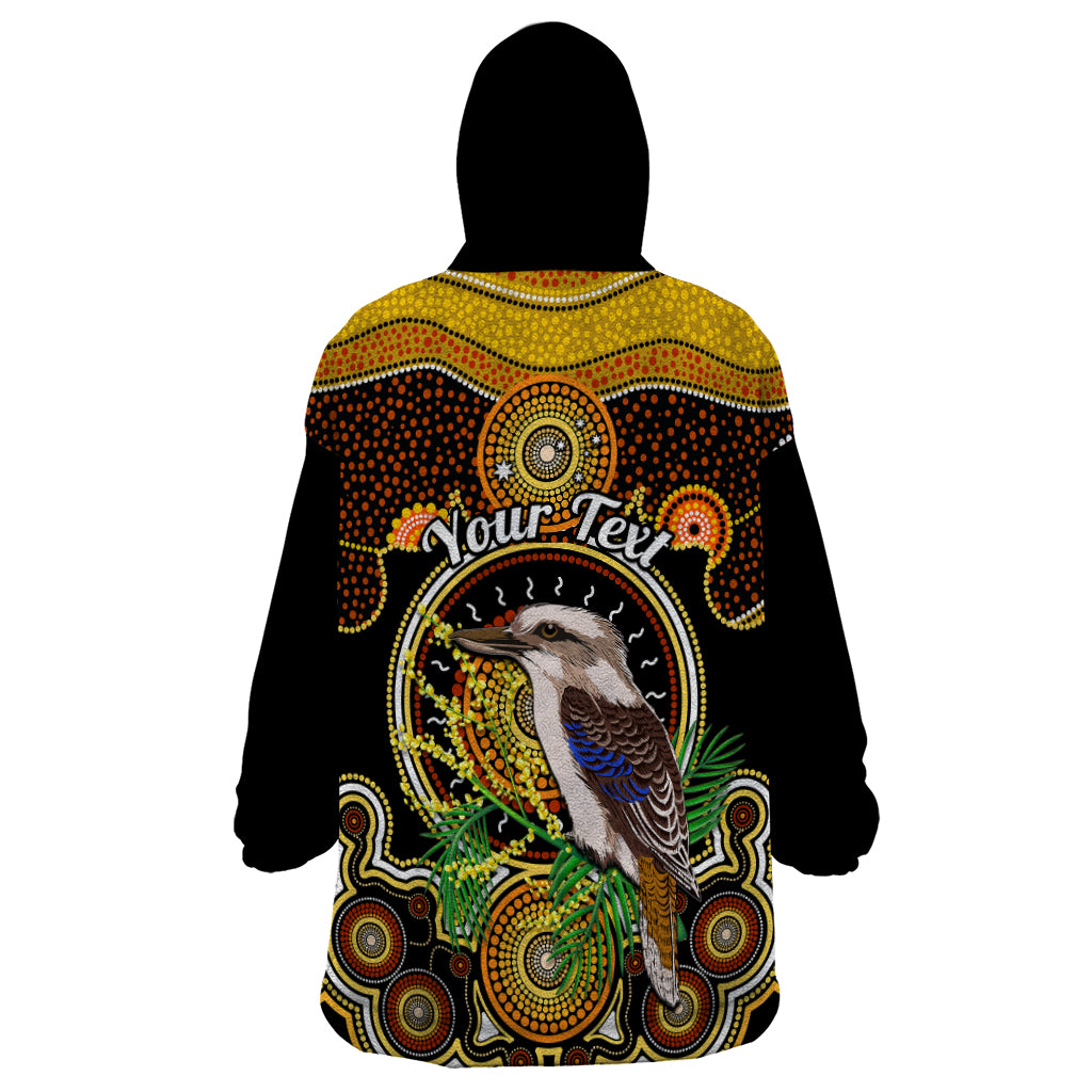 Personalised Australian Astrology Wearable Blanket Hoodie Aboriginal Kookaburra Zodiac Sign - Vibe Hoodie Shop