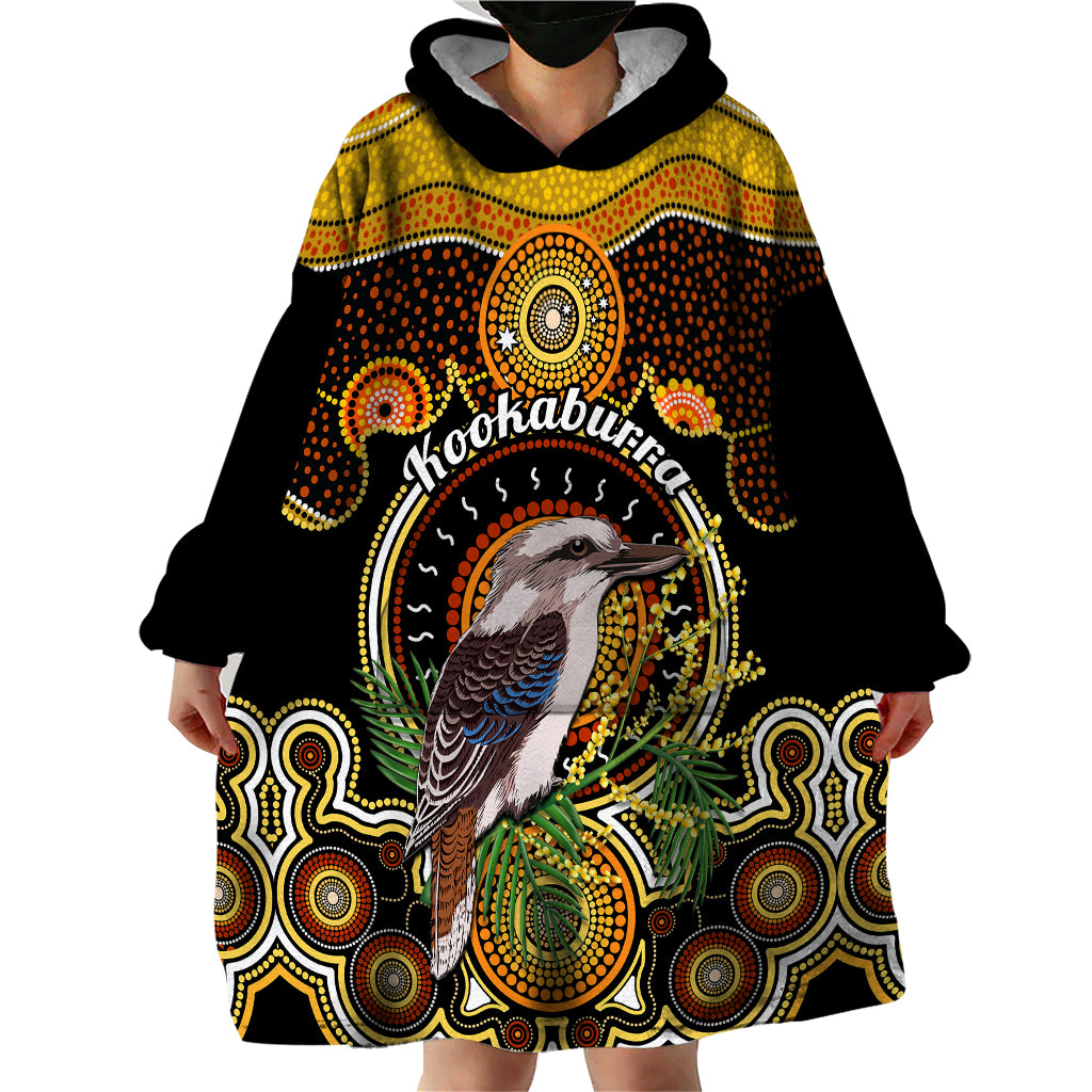 Personalised Australian Astrology Wearable Blanket Hoodie Aboriginal Kookaburra Zodiac Sign - Vibe Hoodie Shop