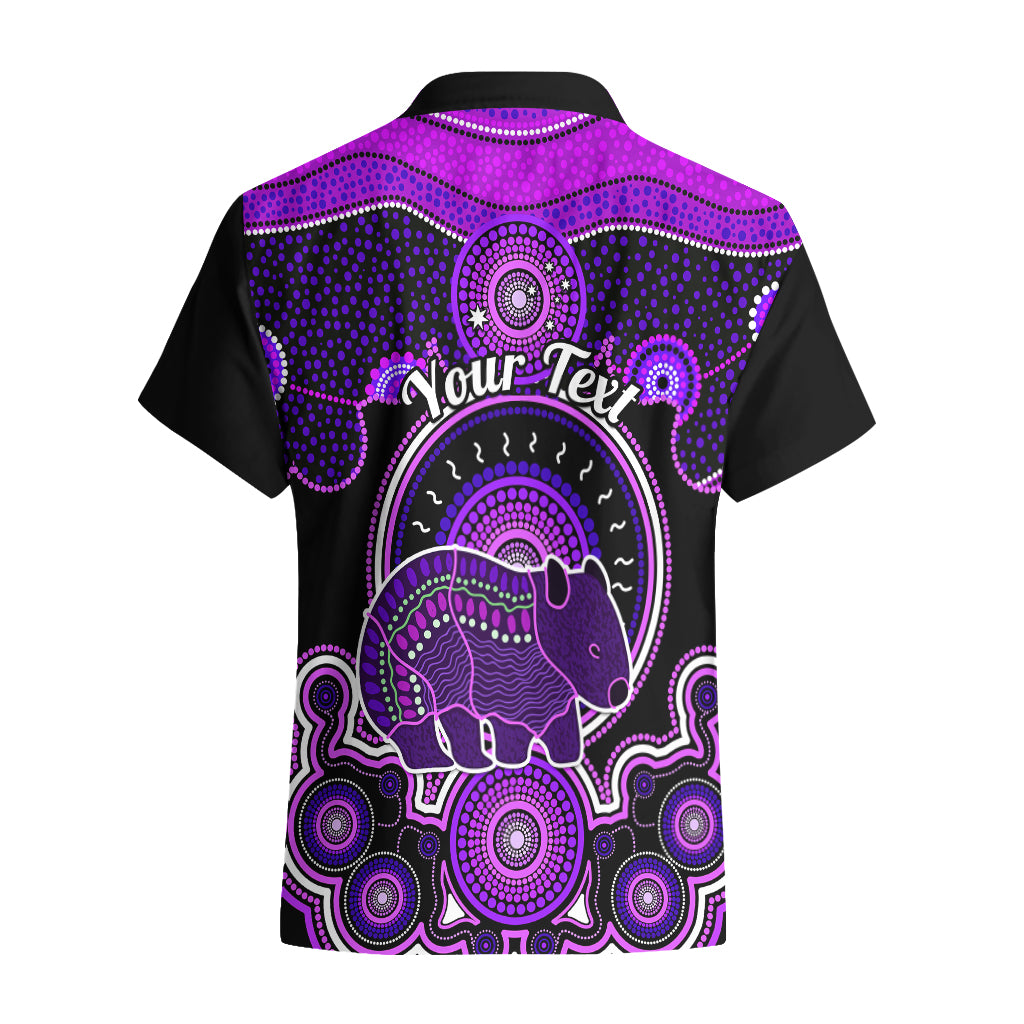 Personalised Australian Astrology Hawaiian Shirt Aboriginal Wombat Zodiac Sign - Vibe Hoodie Shop
