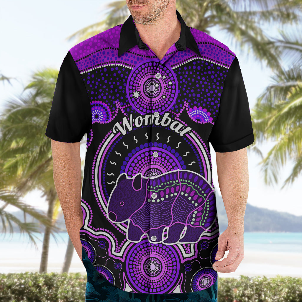 Personalised Australian Astrology Hawaiian Shirt Aboriginal Wombat Zodiac Sign - Vibe Hoodie Shop