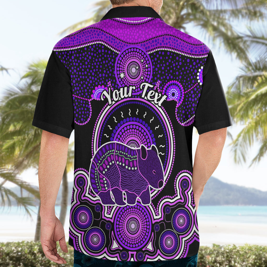 Personalised Australian Astrology Hawaiian Shirt Aboriginal Wombat Zodiac Sign - Vibe Hoodie Shop