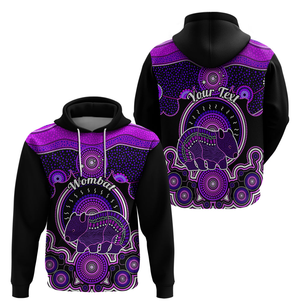 Personalised Australian Astrology Hoodie Aboriginal Wombat Zodiac Sign - Vibe Hoodie Shop
