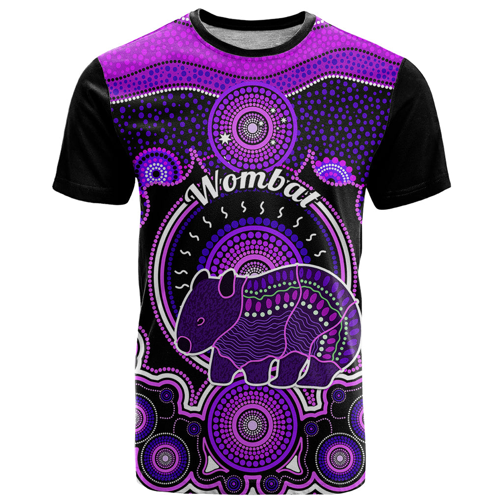 Personalised Australian Astrology T Shirt Aboriginal Wombat Zodiac Sign - Vibe Hoodie Shop