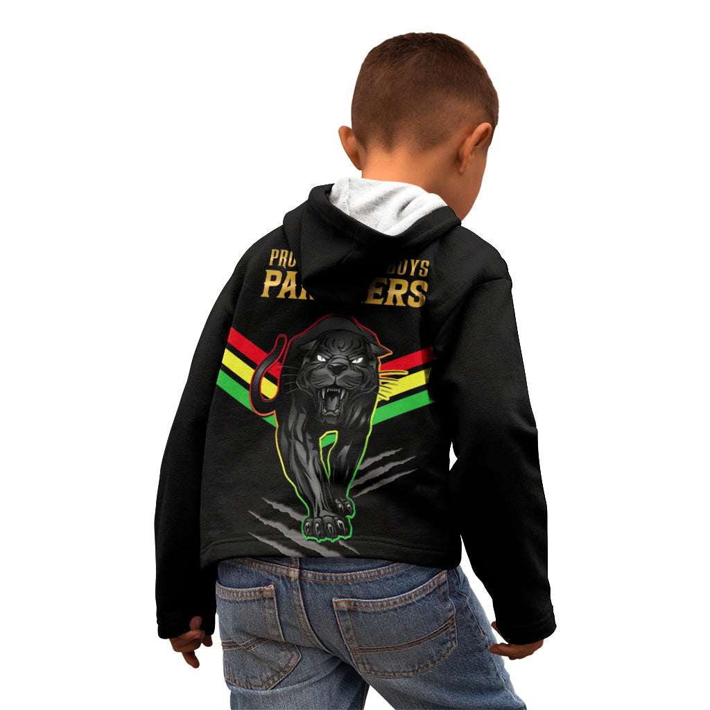 NRL Panthers Kid Hoodie Premiers 2023 Three Peat Proud Of Our Boys Black - Vibe Hoodie Shop