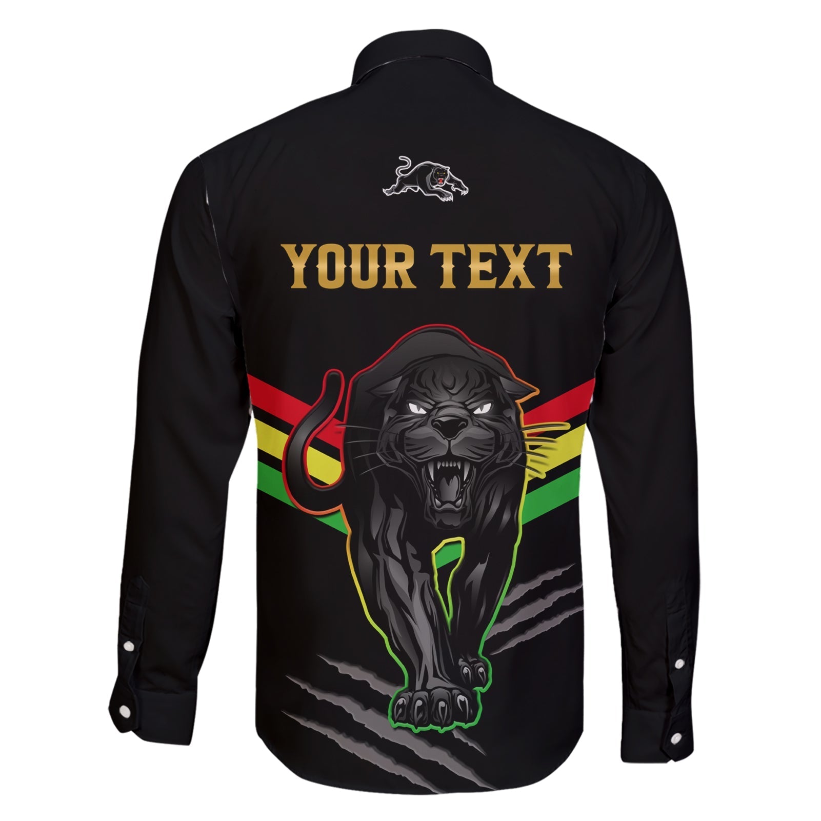 personalised-nrl-panthers-family-matching-short-sleeve-bodycon-dress-and-hawaiian-shirt-premiers-2023-three-peat-proud-of-our-boys-black
