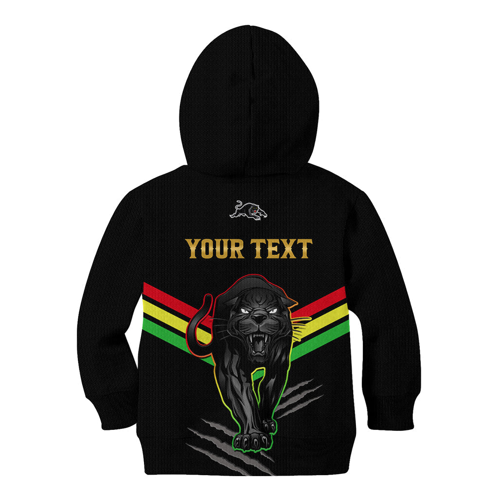 Personalised NRL Panthers Kid Hoodie Premiers 2023 Three Peat Proud Of Our Boys Black - Vibe Hoodie Shop