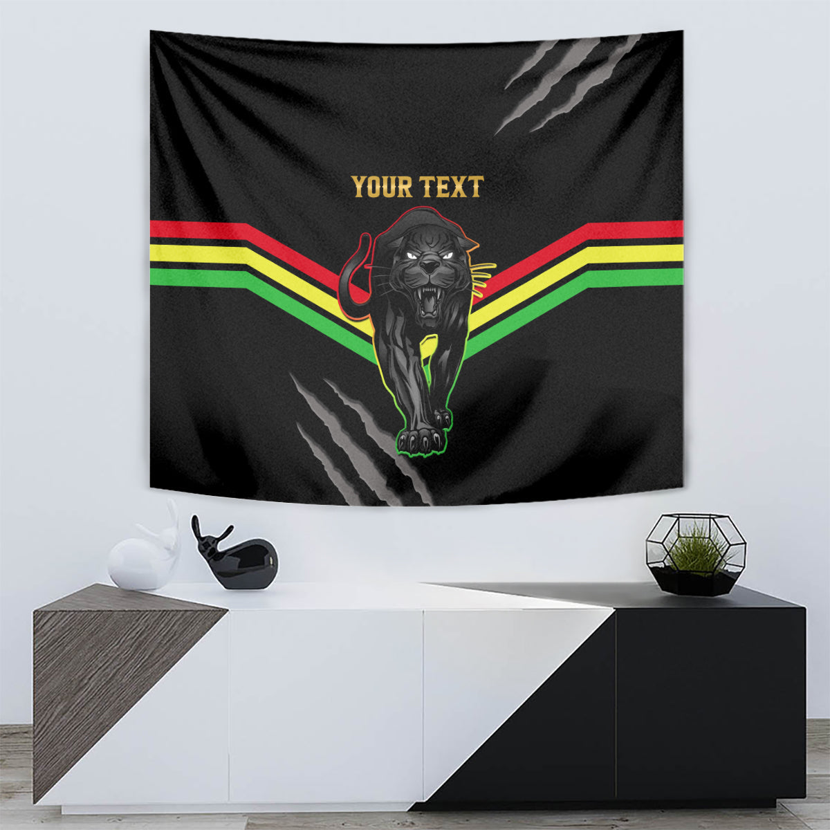 Personalised NRL Panthers Tapestry Premiers 2023 Three Peat Proud Of Our Boys Black - Vibe Hoodie Shop