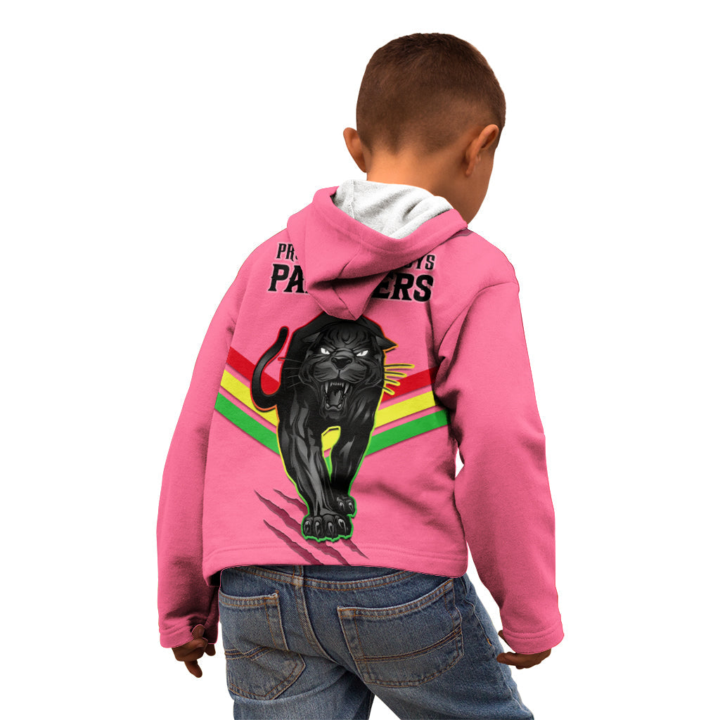 NRL Panthers Kid Hoodie Premiers 2023 Three Peat Proud Of Our Boys Pink - Vibe Hoodie Shop