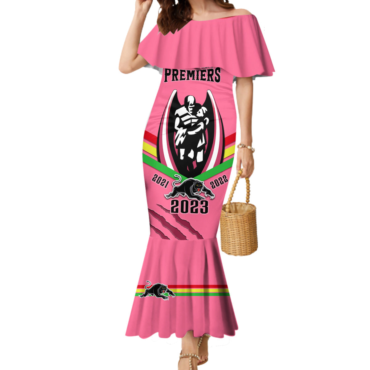 nrl-panthers-mermaid-dress-premiers-2023-three-peat-proud-of-our-boys-pink