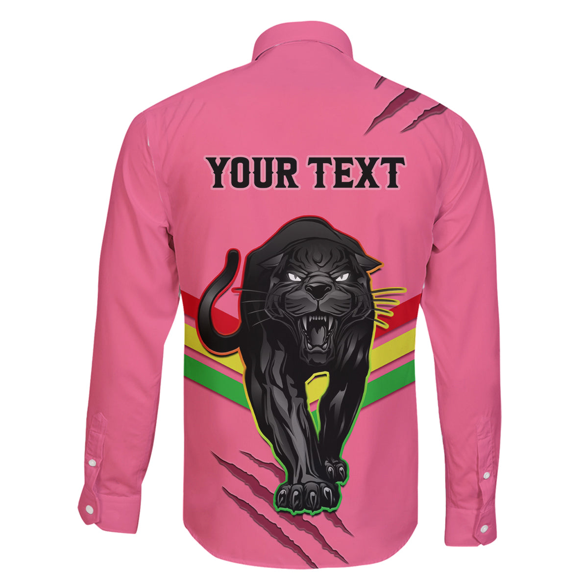 personalised-nrl-panthers-family-matching-off-shoulder-long-sleeve-dress-and-hawaiian-shirt-premiers-2023-three-peat-proud-of-our-boys-pink