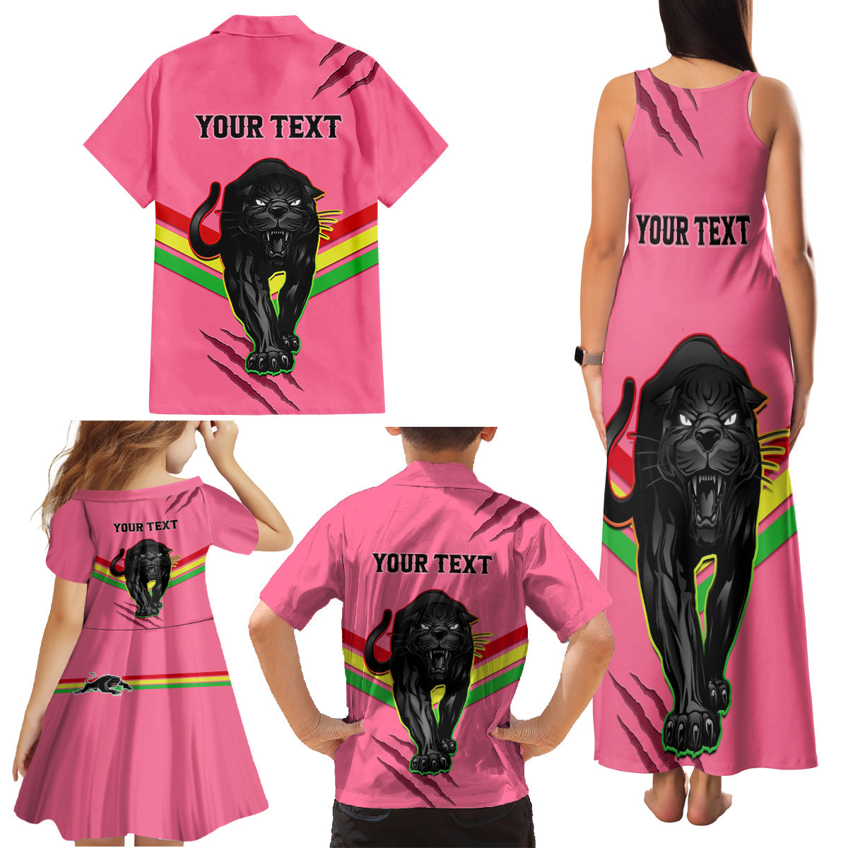 personalised-nrl-panthers-family-matching-tank-maxi-dress-and-hawaiian-shirt-premiers-2023-three-peat-proud-of-our-boys-pink