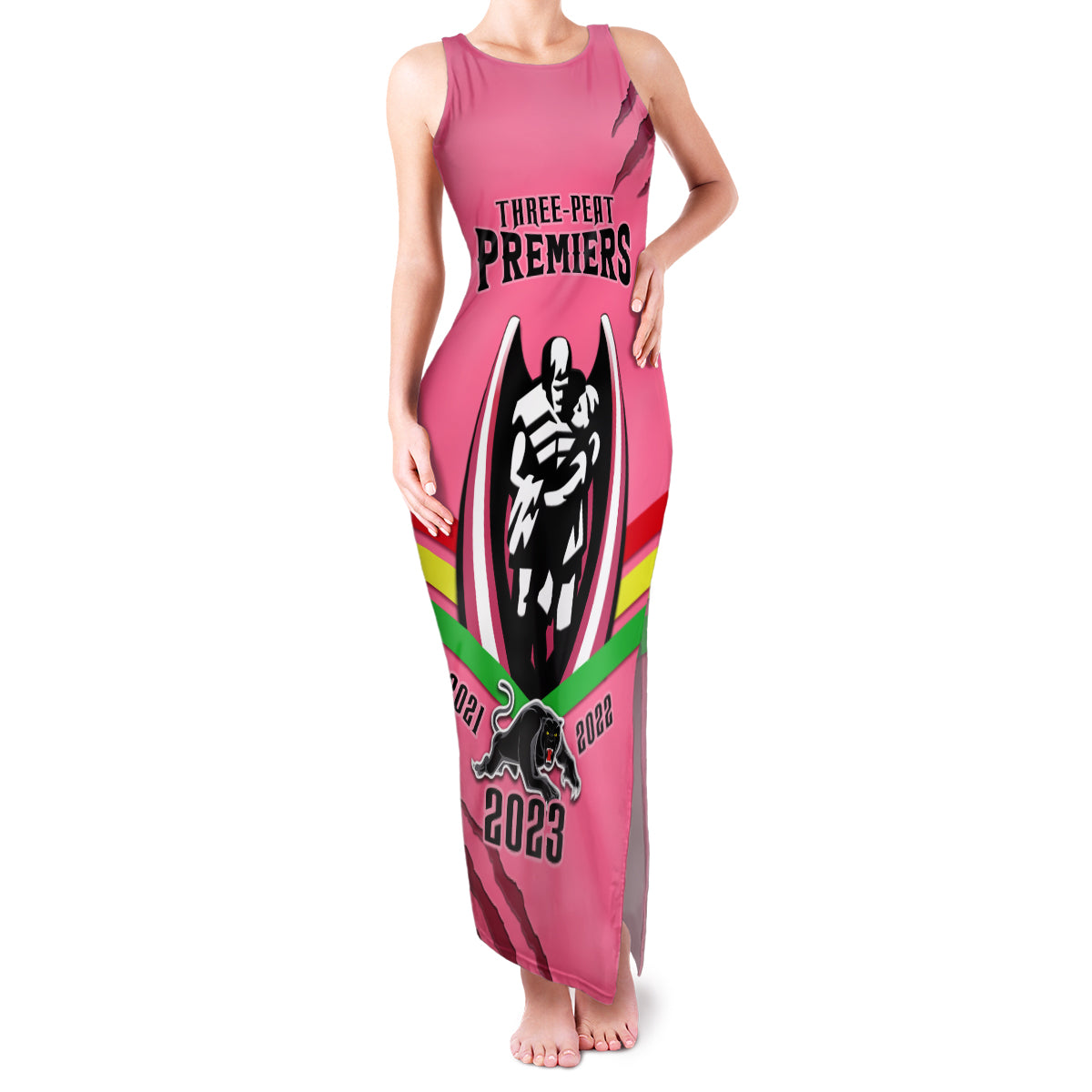 personalised-nrl-panthers-family-matching-tank-maxi-dress-and-hawaiian-shirt-premiers-2023-three-peat-proud-of-our-boys-pink