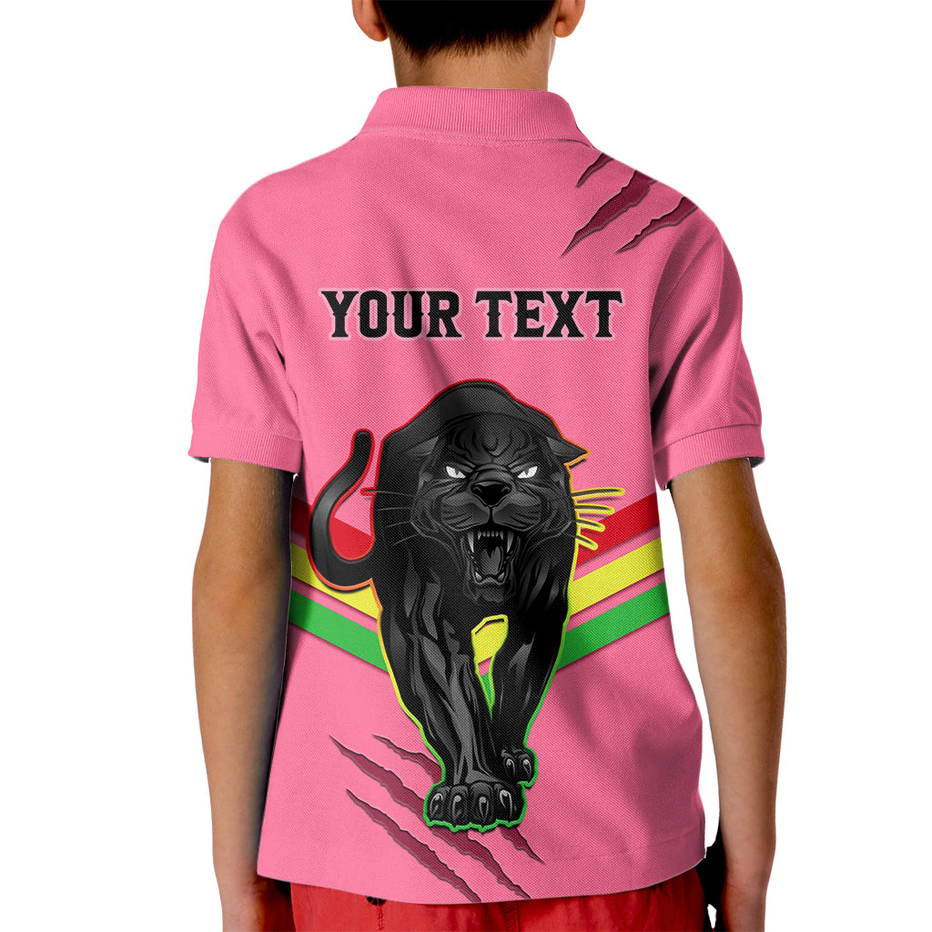 Personalised NRL Panthers Kid Polo Shirt Premiers 2023 Three Peat Proud Of Our Boys Pink - Vibe Hoodie Shop