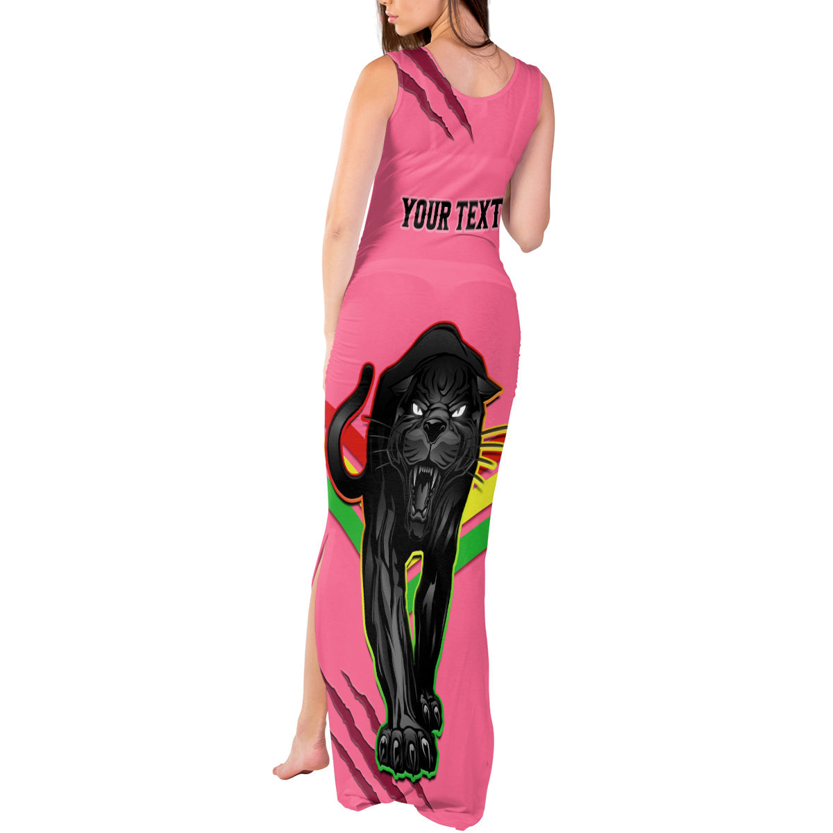 personalised-nrl-panthers-tank-maxi-dress-premiers-2023-three-peat-proud-of-our-boys-pink