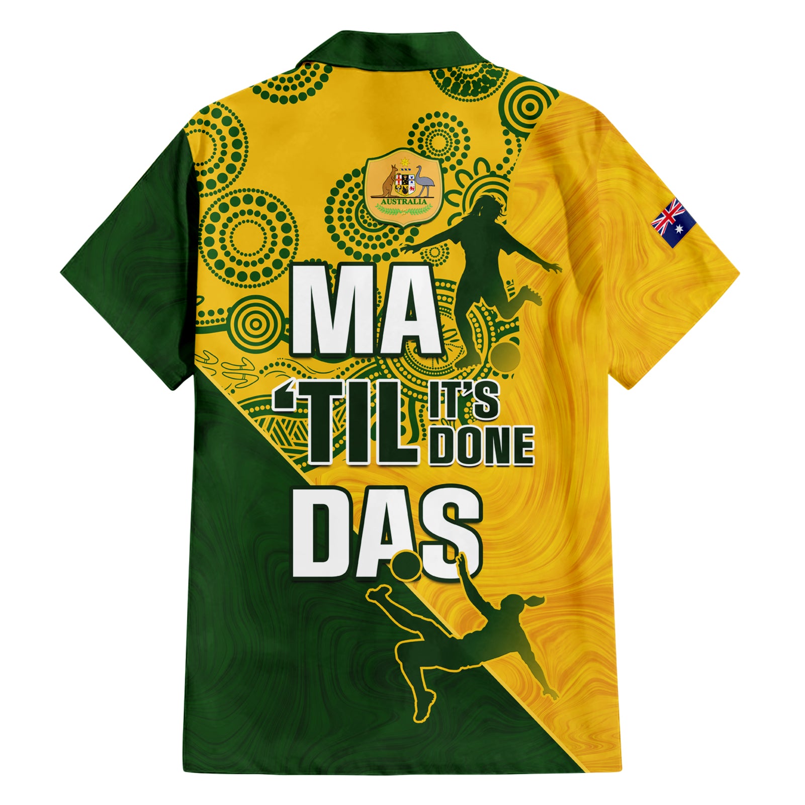 Matildas Soccer Hawaiian Shirt Australian Indigenous National Color - Vibe Hoodie Shop