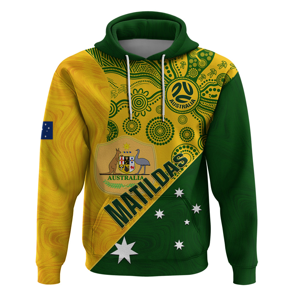Matildas Soccer Hoodie Australian Indigenous National Color - Vibe Hoodie Shop