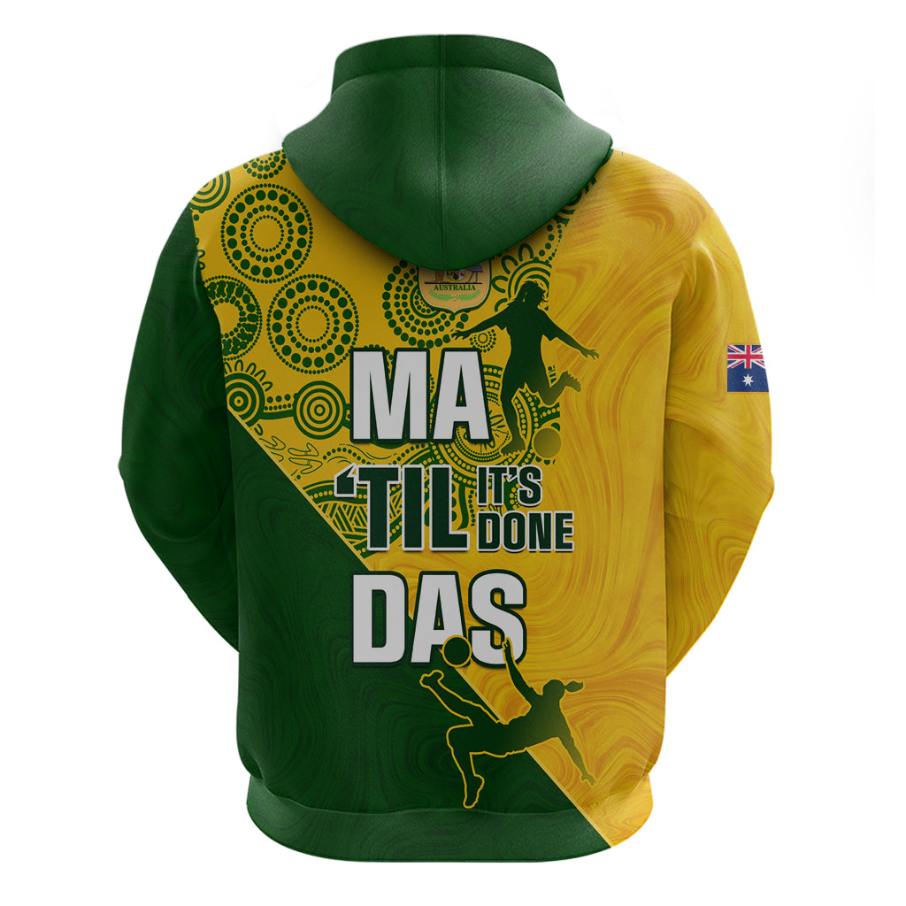 Matildas Soccer Hoodie Australian Indigenous National Color - Vibe Hoodie Shop