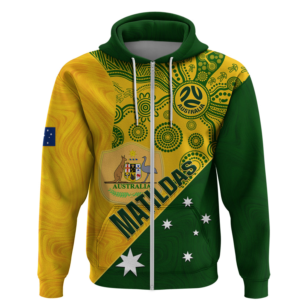 Matildas Soccer Hoodie Australian Indigenous National Color - Vibe Hoodie Shop