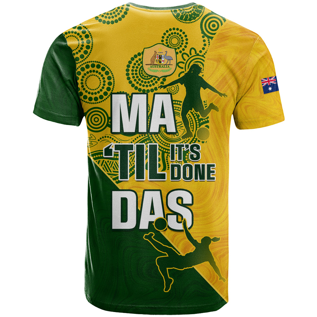 Matildas Soccer T Shirt Australian Indigenous National Color - Vibe Hoodie Shop