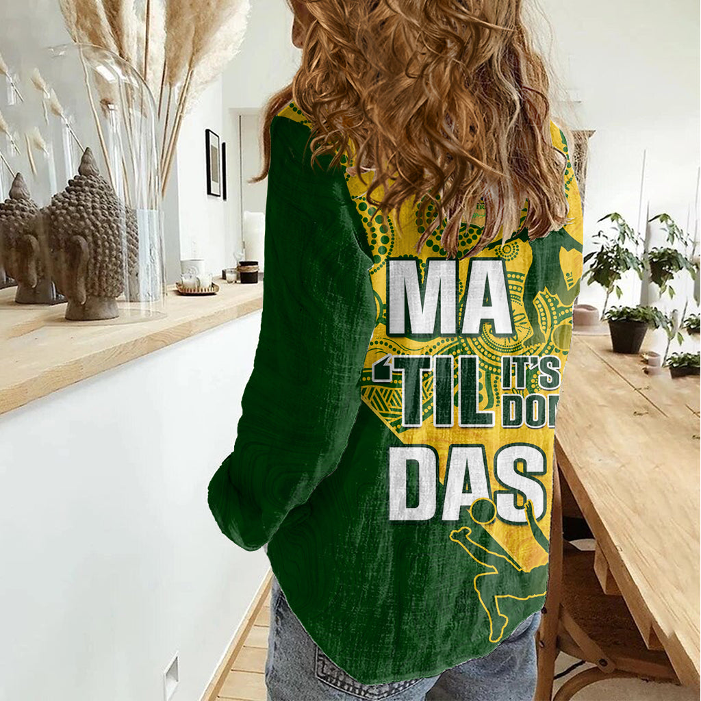 Matildas Soccer Women Casual Shirt Australian Indigenous National Color - Vibe Hoodie Shop