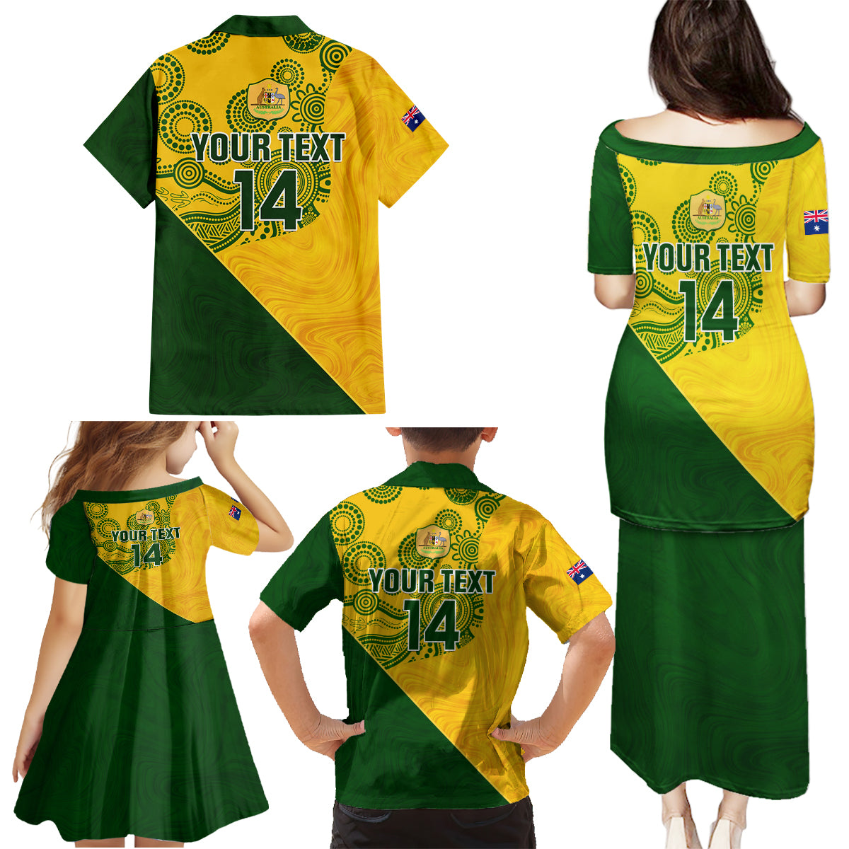 custom-matildas-soccer-family-matching-puletasi-dress-and-hawaiian-shirt-australian-indigenous-national-color