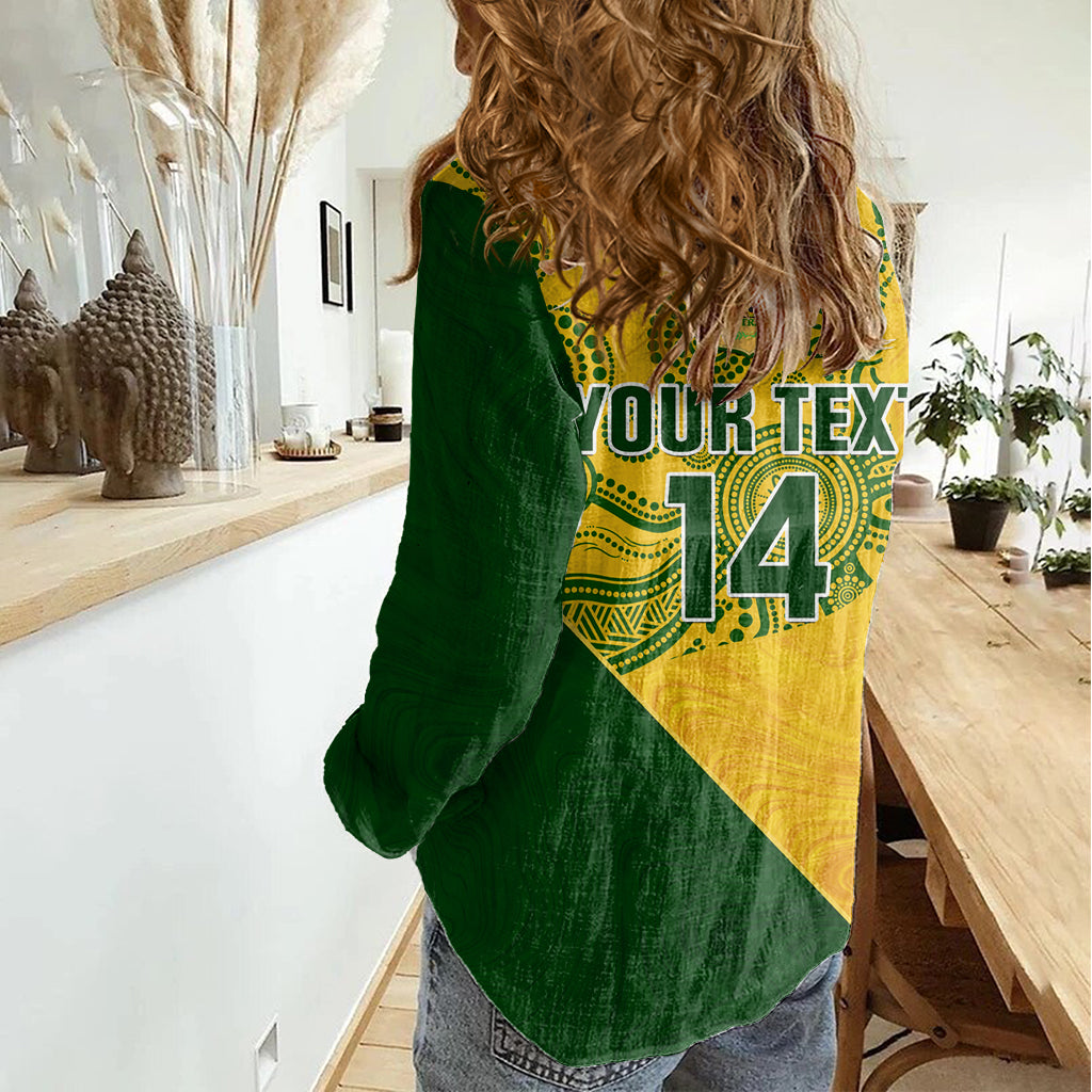 Custom Matildas Soccer Women Casual Shirt Australian Indigenous National Color - Vibe Hoodie Shop
