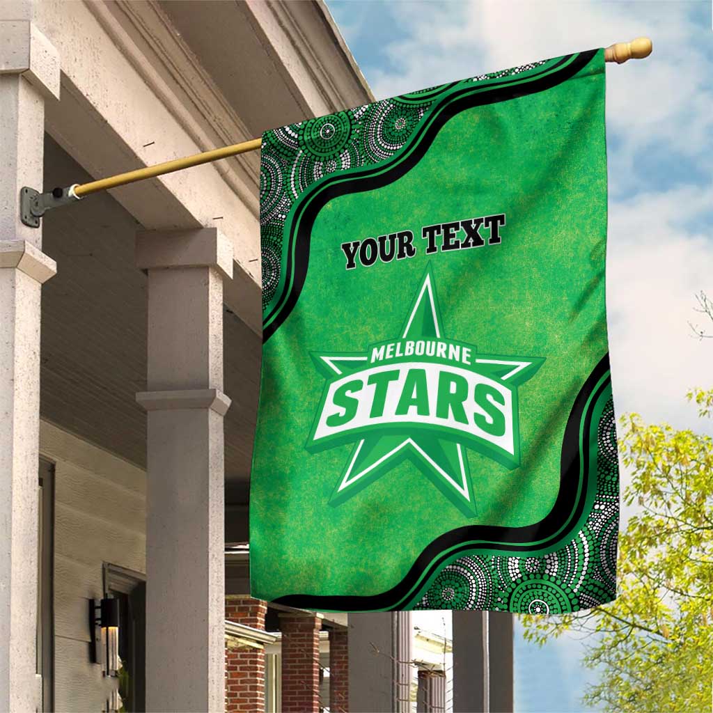 Custom Melbourne Stars Garden Flag Indigenous Art - Grunge Style - Vibe Hoodie Shop