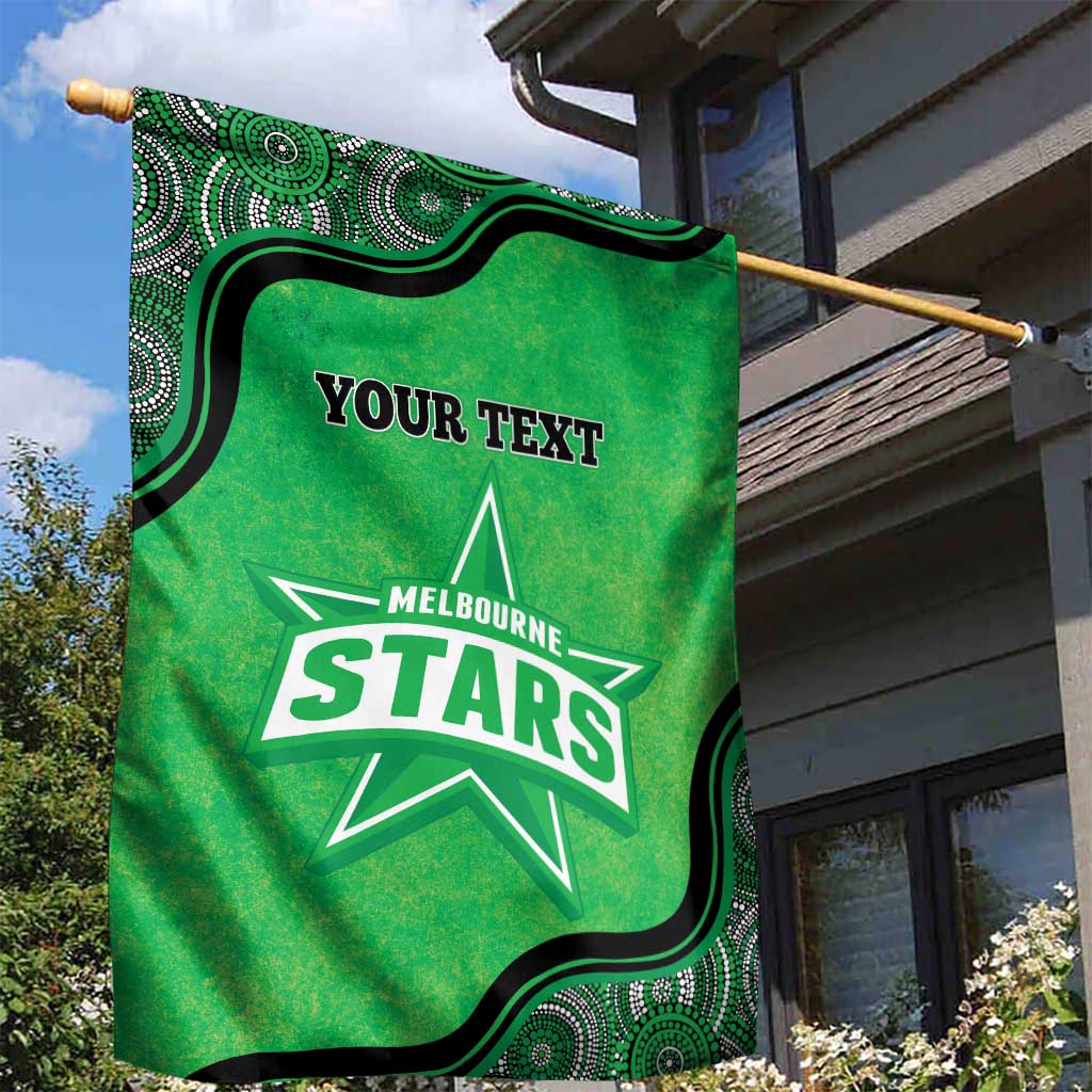 Custom Melbourne Stars Garden Flag Indigenous Art - Grunge Style - Vibe Hoodie Shop