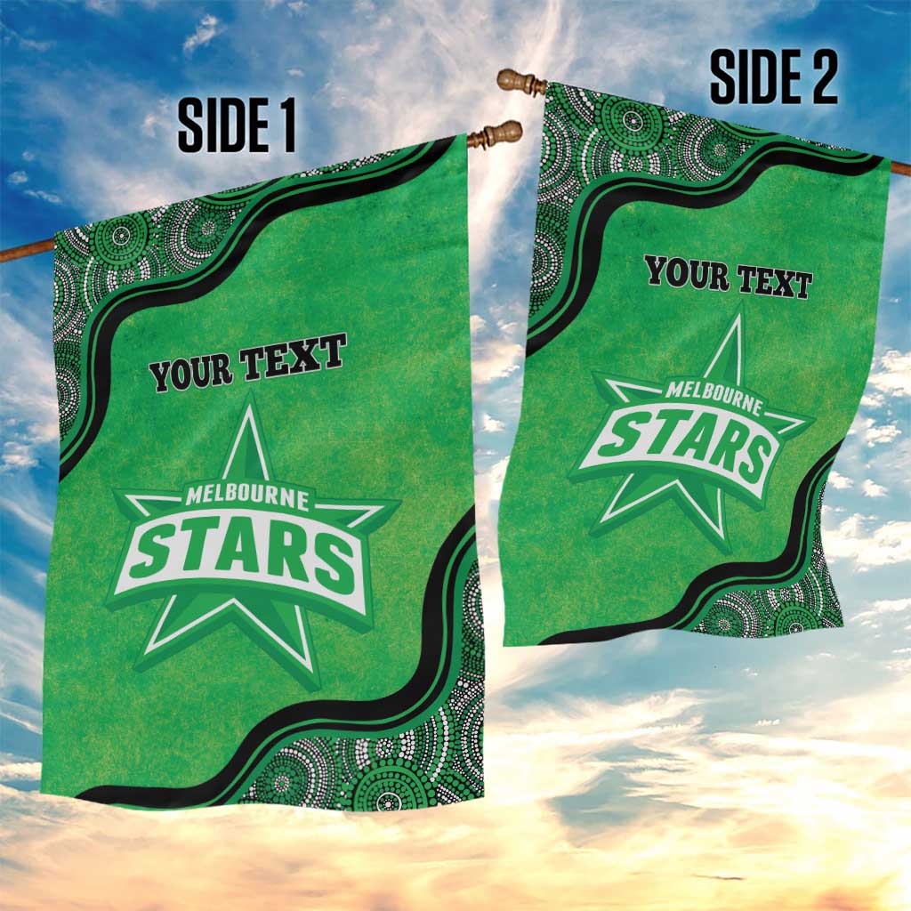 Custom Melbourne Stars Garden Flag Indigenous Art - Grunge Style - Vibe Hoodie Shop