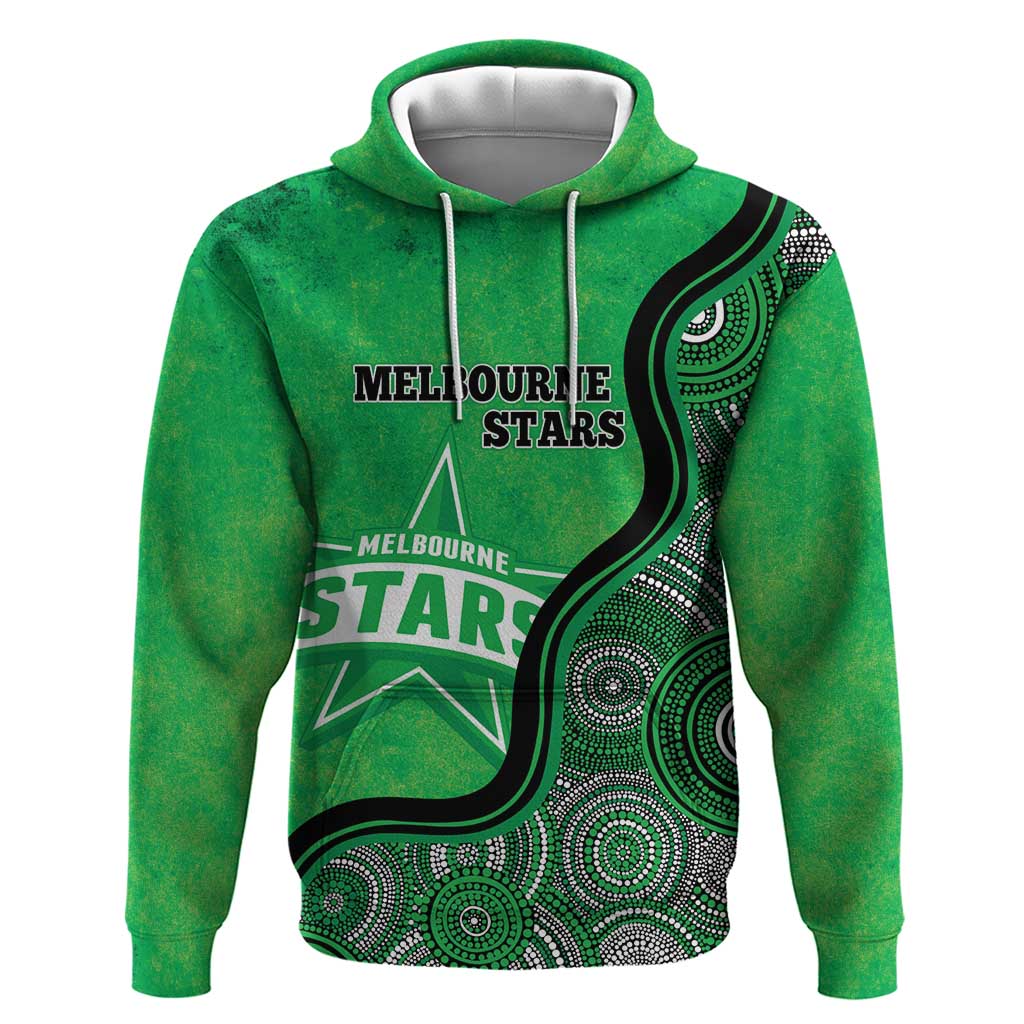 Custom Melbourne Stars Hoodie Indigenous Art - Grunge Style - Vibe Hoodie Shop