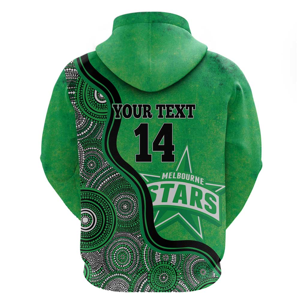 Custom Melbourne Stars Hoodie Indigenous Art - Grunge Style - Vibe Hoodie Shop