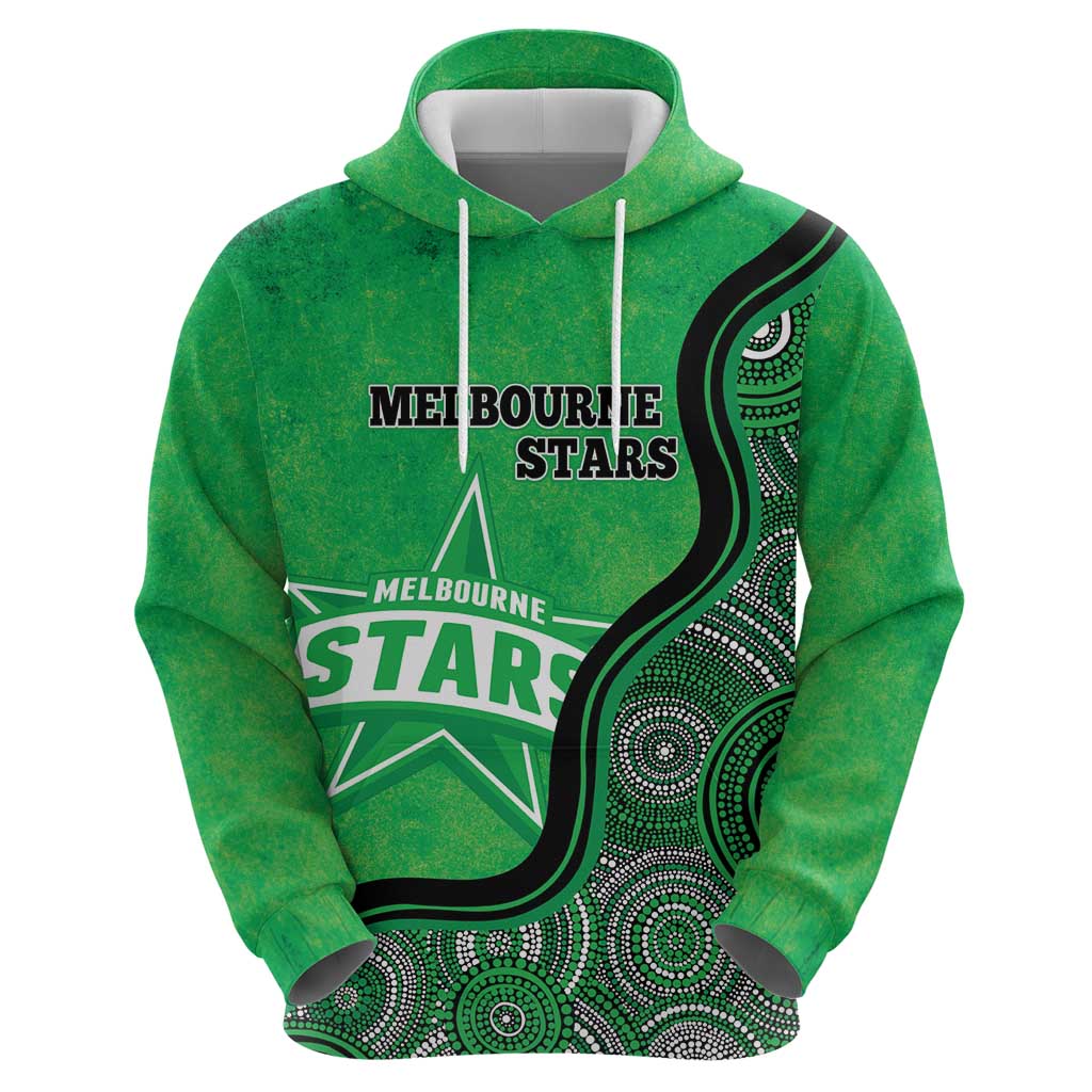 Custom Melbourne Stars Hoodie Indigenous Art - Grunge Style - Vibe Hoodie Shop