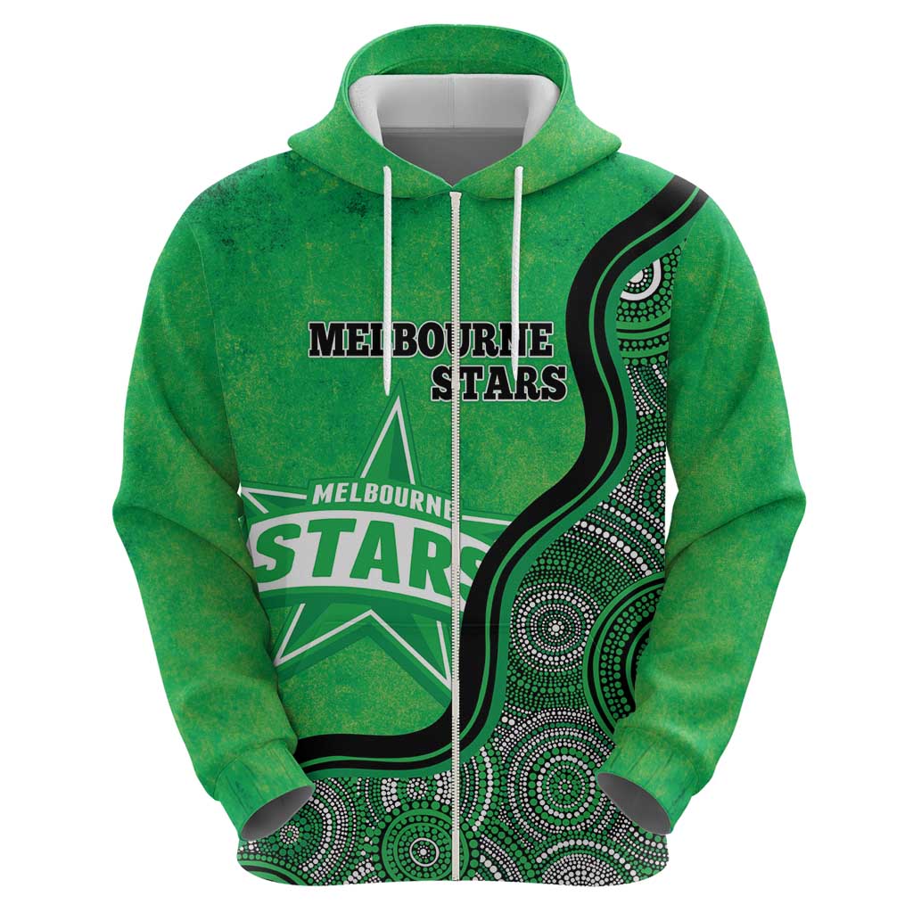 Custom Melbourne Stars Hoodie Indigenous Art - Grunge Style - Vibe Hoodie Shop