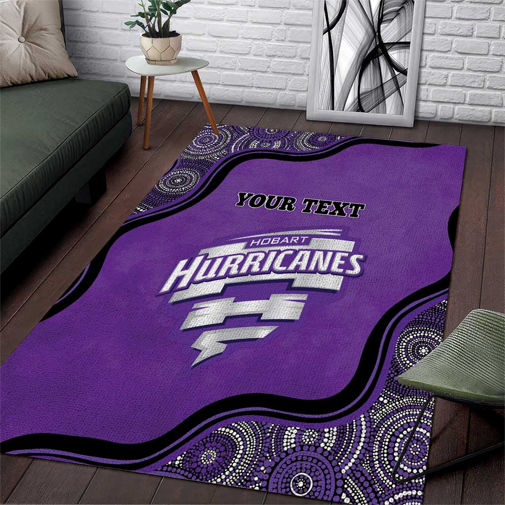 Custom Hobart Hurricanes Area Rug Indigenous Art - Grunge Style - Vibe Hoodie Shop