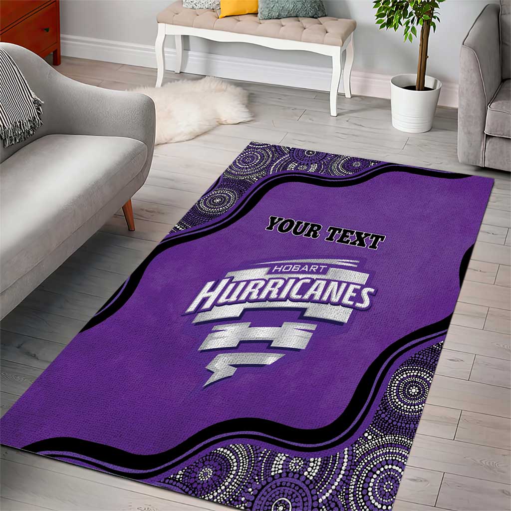 Custom Hobart Hurricanes Area Rug Indigenous Art - Grunge Style - Vibe Hoodie Shop